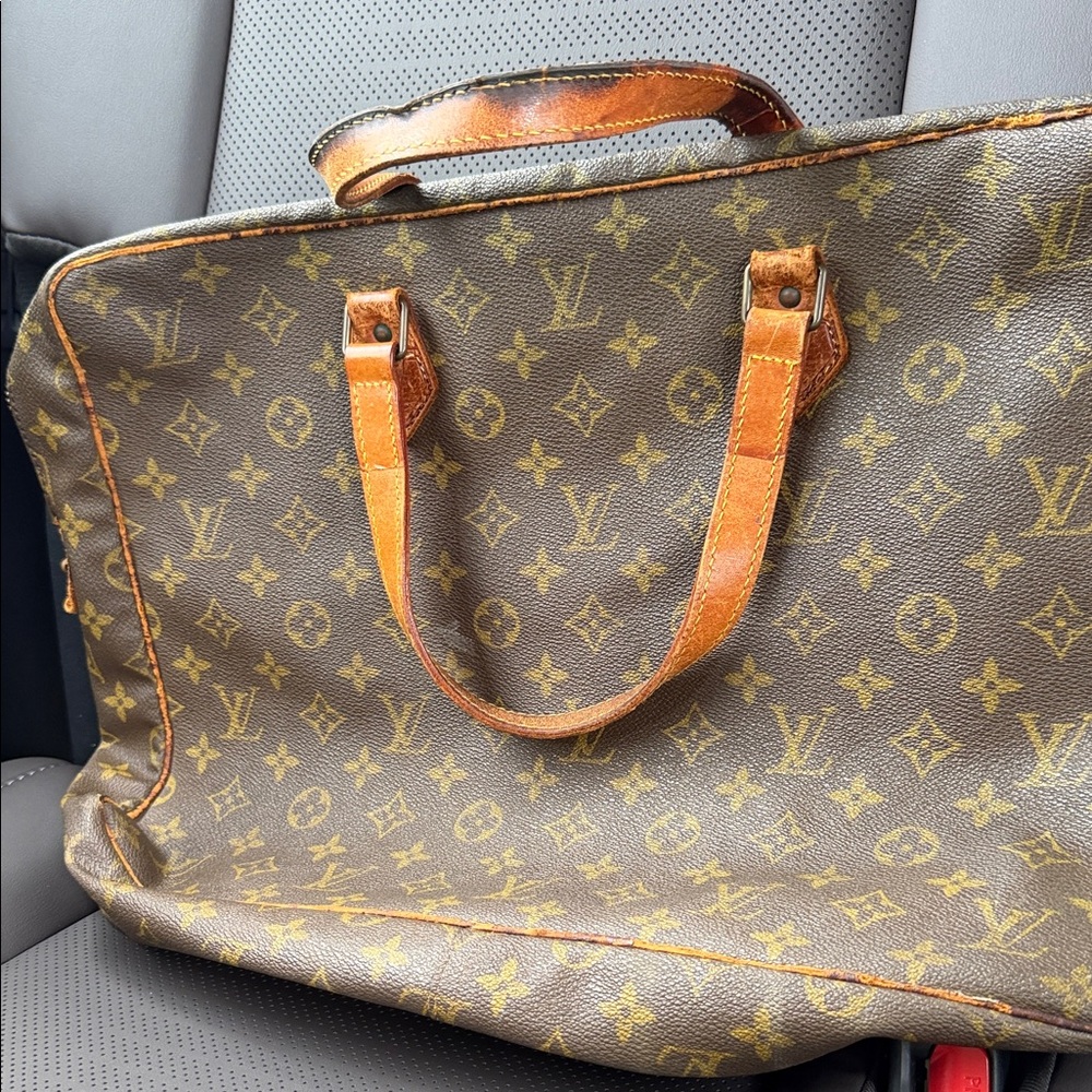 Louis Vuitton Brown and Gold Monogram Briefcase